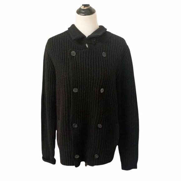 Sundance Double Breasted Navy Blue Sweater - Size XXL - Picture 1 of 4